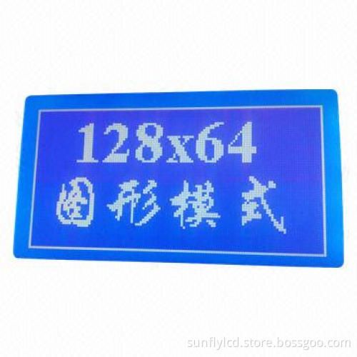 3.3V 128 x 64-dot Graphics LCD Module, Outline Measures 78 x 70 x 12.3mm